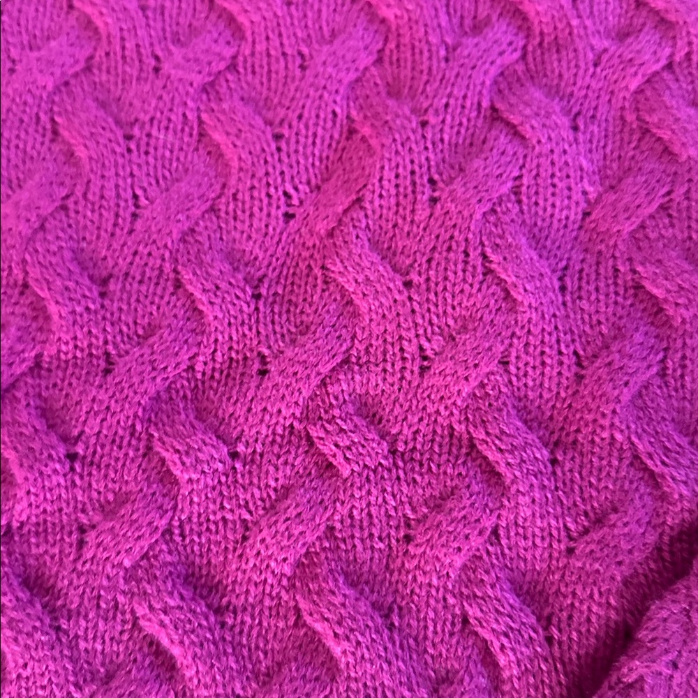 Pink Cable Knit Sweater National PXL - Picture 8 of 8